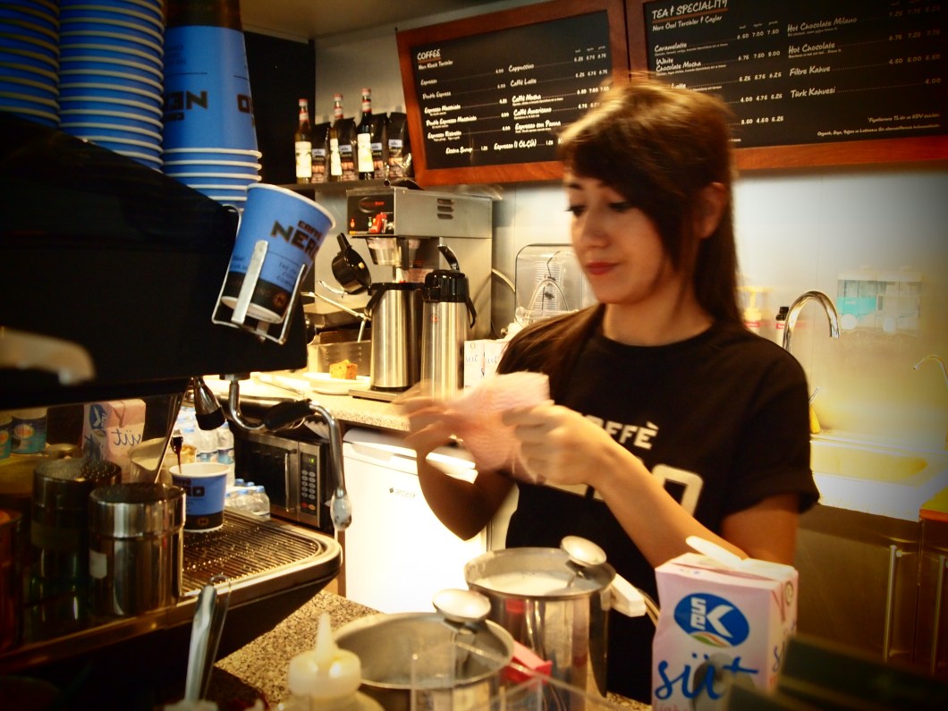 Drinking coffee is a part of life, so we need more good barists as her! From Nero...